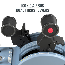 Thrustmaster TCA Quadrant Airbus Edition Juoda, Mėlyna USB Skraidymo simuliatorius Analoginis / skaitmeninis PC