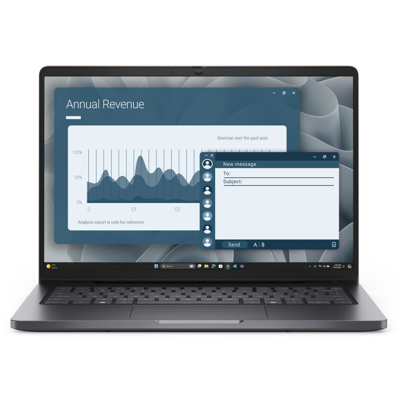 DELL Pro 14 PC14255 AMD Ryzen™ 5 220 Nešiojamas kompiuteris 35,6 cm (14") Full HD+ 16 GB DDR5-SDRAM 512 GB SSD Wi-Fi 6E (802.11a