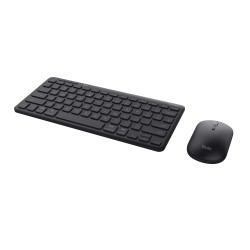 Trust Lyra klaviatūra Pelė įskaityta Biuras USB + RF Wireless + Bluetooth QWERTY Šiaurės šalių Juoda
