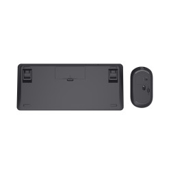 Trust Lyra klaviatūra Pelė įskaityta Biuras USB + RF Wireless + Bluetooth QWERTY Šiaurės šalių Juoda