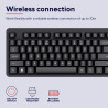 Trust Ody II klaviatūra Biuras Radijo dažnio belaidė QWERTY Šiaurės šalių Juoda
