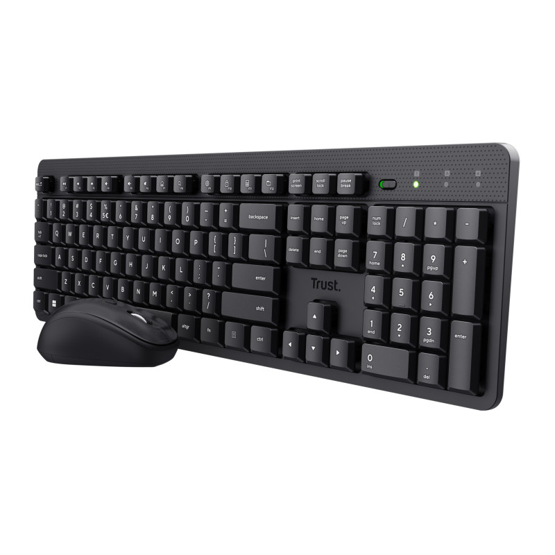 Trust Ody II keyboard Mouse included Office RF Wireless QWERTY Nordic Black
