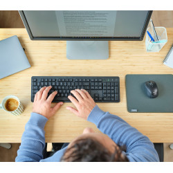 Trust Ody II keyboard Mouse included Office RF Wireless QWERTY Nordic Black