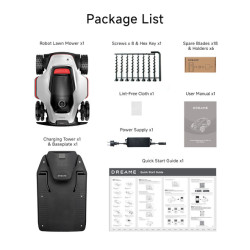 Dreame A3 AWD Pro Robotic lawn mower Battery Black, White
