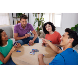 Mattel Games JLH43 stalo žaidimas Liar's UNO Kortų žaidimas Atsikratymas