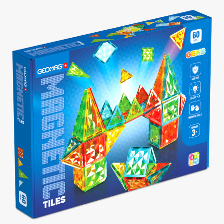 Geomag Magnetic Tiles Gems 60 Radijo imtuvas