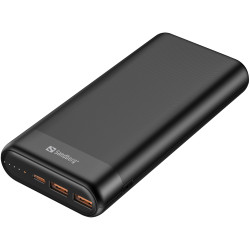 Sandberg 420-62 nešiojamasis įkroviklis Ličio-jonų (Li-Ion) 20000 mAh Juoda