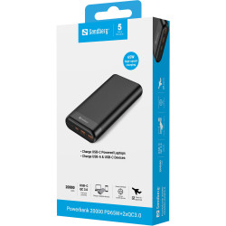 Sandberg 420-62 power bank Lithium-Ion (Li-Ion) 20000 mAh Black