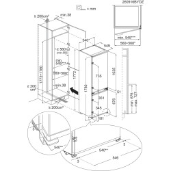 Electrolux LNA6LE18S Built-in 271 L White