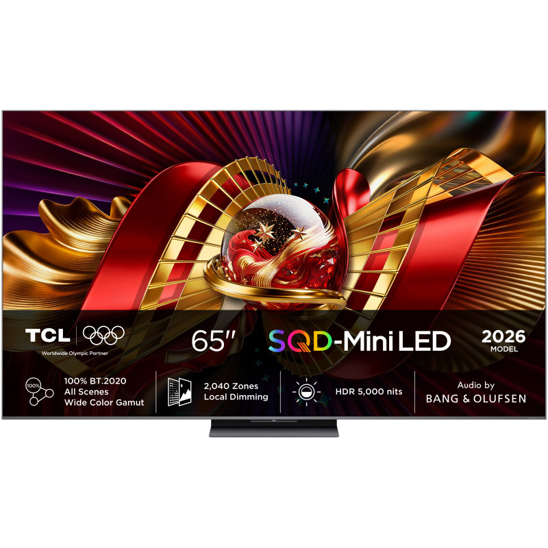 TCL C8L 65C8L televizorius 165,1 cm (65") 4K Ultra HD Smart TV „Wi-Fi“ Juoda 6000 cd/m²