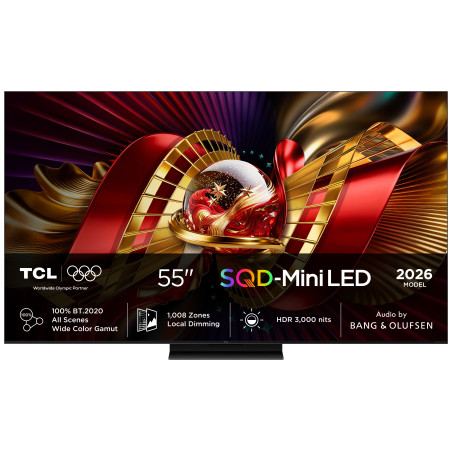 TCL C8L 55C8L televizorius 139,7 cm (55") 4K Ultra HD Smart TV „Wi-Fi“ Juoda 6000 cd/m²