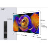 TCL C7L 98C7L televizorius 2,49 m (98") 4K Ultra HD Smart TV „Wi-Fi“ Juoda 3000 cd/m²