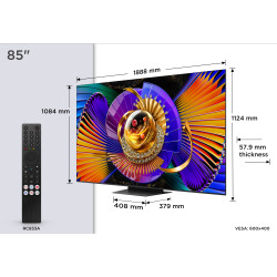 TCL C7L 85C7L TV 2.16 m (85") 4K Ultra HD Smart TV Wi-Fi Black 3000 cd/m²