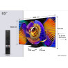 TCL C7L 85C7L televizorius 2,16 m (85") 4K Ultra HD Smart TV „Wi-Fi“ Juoda 3000 cd/m²