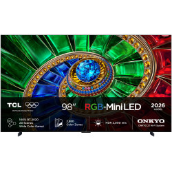 TCL RM7L 98RM7L televizorius 2,49 m (98") 4K Ultra HD Smart TV „Wi-Fi“ Juoda 2000 cd/m²