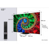 TCL RM7L 65RM7L televizorius 165,1 cm (65") 4K Ultra HD Smart TV „Wi-Fi“ Juoda 2000 cd/m²