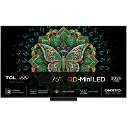 TCL C6K Pro 75C6K Pro 190,5 cm (75") 4K Ultra HD Smart TV „Wi-Fi“ Juoda 1000 cd/m²