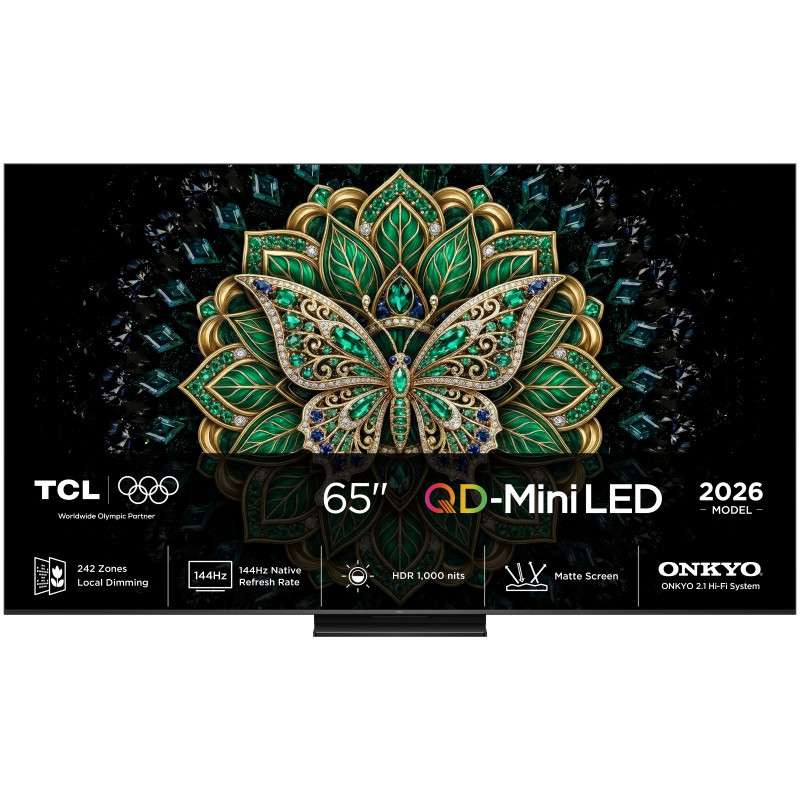 TCL C6K Pro 65C6K Pro 165,1 cm (65") 4K Ultra HD Smart TV „Wi-Fi“ Juoda 1000 cd/m²