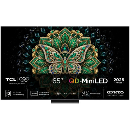 TCL C6K Pro 65C6K Pro 165,1 cm (65") 4K Ultra HD Smart TV „Wi-Fi“ Juoda 1000 cd/m²