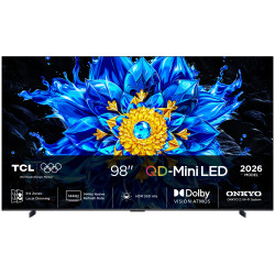 TCL P8L 98P8L televizorius 2,49 m (98") 4K Ultra HD Smart TV „Wi-Fi“ Juoda 1000 cd/m²
