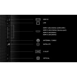 TCL P8L 98P8L TV 2.49 m (98") 4K Ultra HD Smart TV Wi-Fi Black 1000 cd/m²