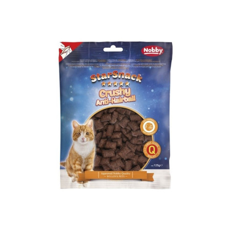 Skanėstas katėms traškios pagalvėlės Crushy Anti-Hairball, 125 g