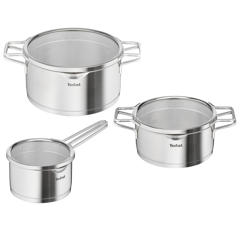 Tefal Nordica H852S3 Keptuvės ir puodo rinkinys 3 vnt