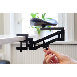 Mousetrapper Armrest - Dynamic Atbraila Dirbtinė oda Juoda