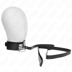 KINK Studded Leash 116cm & Leatherette Collar 50x5cm - Adjustable Set
