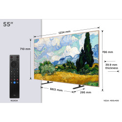 TCL A400 Pro 55A400 Pro 139.7 cm (55") 4K Ultra HD Smart TV Wi-Fi White 600 cd/m²