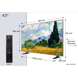 TCL A400 Pro 43A400 Pro 109.2 cm (43") 4K Ultra HD Smart TV Wi-Fi White