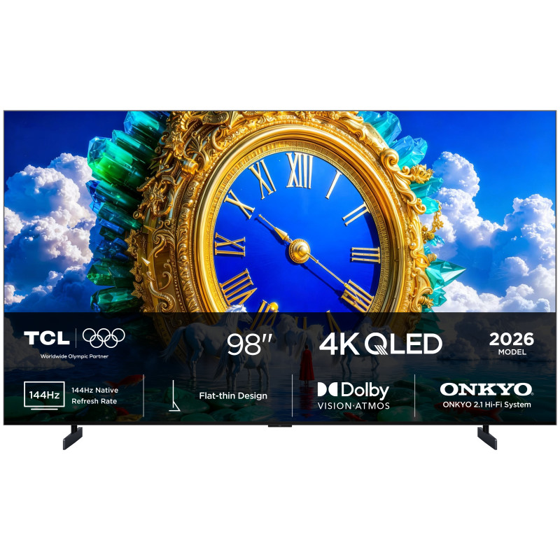 TCL A400 98A400 TV 2.49 m (98") 4K Ultra HD Smart TV Wi-Fi Black 1000 cd/m²