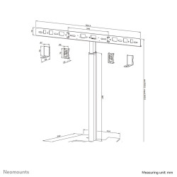 Neomounts AV80-500BL televizoriaus laikiklio priedas