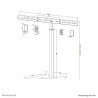 Neomounts AV80-500BL TV mount accessory