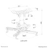 Neomounts CL25-530WH1 project mount White