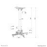Neomounts CL25-540WH1 project mount White