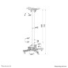 Neomounts CL25-550WH1 project mount White