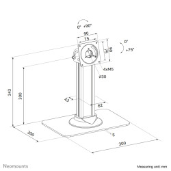 Neomounts DS15-631BL1 tablet spare part/accessory Tablet stand