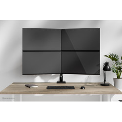 Neomounts DS60-600BL2-2 monitor mount / stand 81.3 cm (32") Desk Black