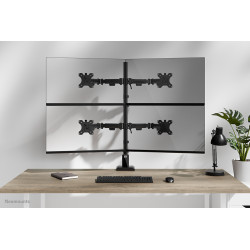 Neomounts DS60-600BL2-2 monitoriaus laikiklis arba stovas 81,3 cm (32") Stalas Juoda