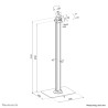 Neomounts FL15-627BL1 tablet spare part/accessory Tablet stand