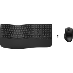HP 685 Comfort Dual-Mode and Mouse Combo keyboard Mouse included Office RF Wireless + Bluetooth Black