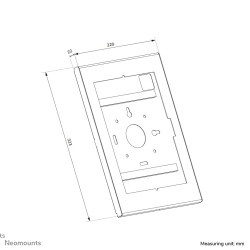Neomounts WL15-601BL1 tablet security enclosure Black 27.9 cm (11")