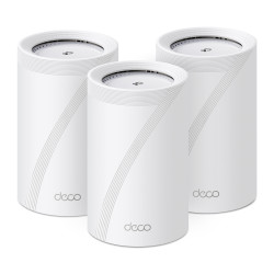 TP-Link Deco BE68 (3-pack) Trijų dažnio juostų (2,4 GHz / 5 GHz / 6 GHz) Wi-Fi 7 (802.11be) Balta Vidinis