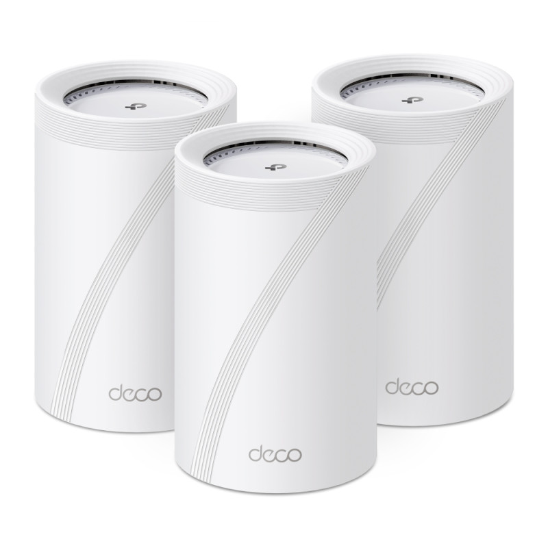 TP-Link Deco BE68 (3-pack) Trijų dažnio juostų (2,4 GHz / 5 GHz / 6 GHz) Wi-Fi 7 (802.11be) Balta Vidinis