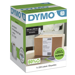 DYMO LW - Extra Large Shipping Labels - 104 x 159 mm - S0904980 Balta Lipni spausdintuvo etiketė