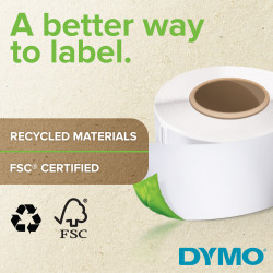 DYMO LW - Extra Large Shipping Labels - 104 x 159 mm - S0904980 Balta Lipni spausdintuvo etiketė