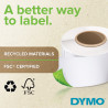 DYMO LW - Extra Large Shipping Labels - 104 x 159 mm - S0904980 Balta Lipni spausdintuvo etiketė