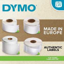 DYMO LW - Extra Large Shipping Labels - 104 x 159 mm - S0904980 Balta Lipni spausdintuvo etiketė