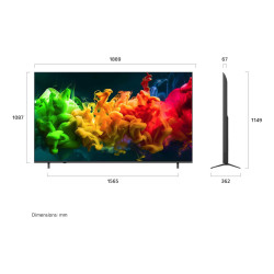 LG QNED evo AI MiniLED 85QNED8EB3A 2,16 m (85") 4K Ultra HD Smart TV „Wi-Fi“ Juoda